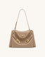 JW PEI Rhea Pebbled Double Buckle Shoulder Bag (Khaki)