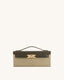 JW PEI Bria Faux Suede Structured Top Handle Bag (Dark Olive)