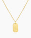 Gorjana Gold Griffin Dog Tag Necklace