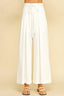 Ivory Ease Wide Leg Trousers