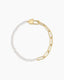 Gorjana Gold Florence Pearl Chain Bracelet