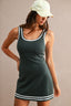 Scuba Sleevless Dress (Hunter Green)