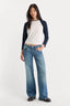 Good American Vintage Low Loose Jeans (Troubled Water)