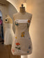 Floral Embroidered Mini Tube Dress
