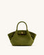 JW PEI Hana Mini Faux Suede Tote Bag (Dark Olive)