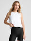 Beyond Yoga Featherweight Minimal Cropped Tank (Cloud White)
