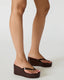 Steve Madden Jella Dark Brown Platform Sandals