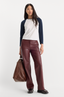 Good American The Better Than Leather Low Rise Trouser