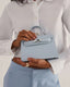 Billini Hariette Handle Bag (Light Blue Saffiano)