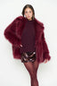 Show Me Your Mumu Salt Lake Fur Coat Merlot