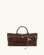 JW PEI Maeve Dachshund Metal Charm Tote Bag (Dark Brown)