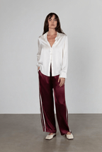Anaphe Silk Track Pants (Espresso)