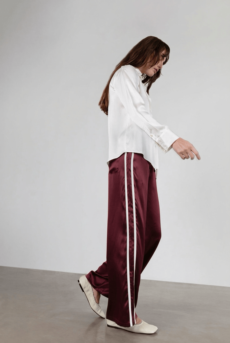 Anaphe Silk Track Pants (Espresso)