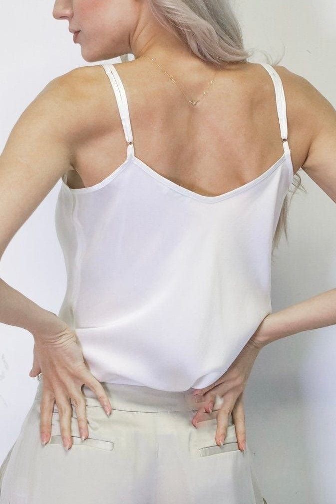 Anaphe Silk V Camisole (White)