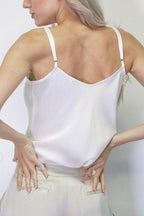 Anaphe Silk V Camisole (White)