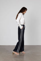 Anaphe Silk Track Pants (Navy)