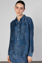 Anaphe Austin Long Sleeve Shirt Dark Wash Denim