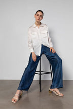 Anaphe Jeans But Silk Dark Denim Wash