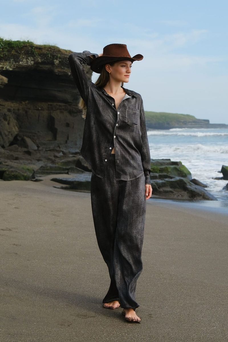 Anaphe Jeans But Silk Black Denim Wash
