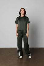 Anaphe Silk Track Pants (Hunter Green)