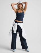 Beyond Yoga Spacedye™ Square Halter Tank (Nocturnal Navy)