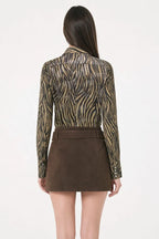 Faux Suede Micro Mini Skirt