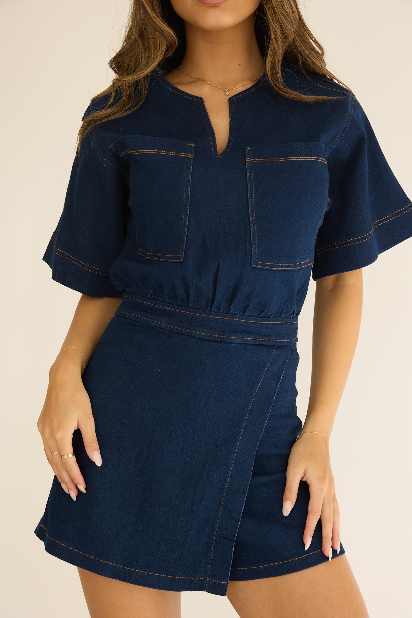 Mercer Denim Romper