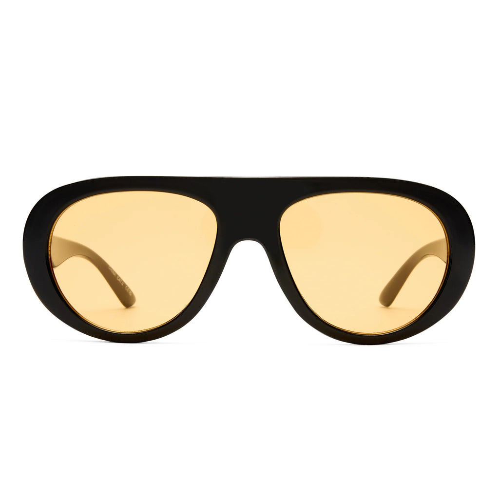 Aire Satellite Sunglasses (Black Amber Tint)