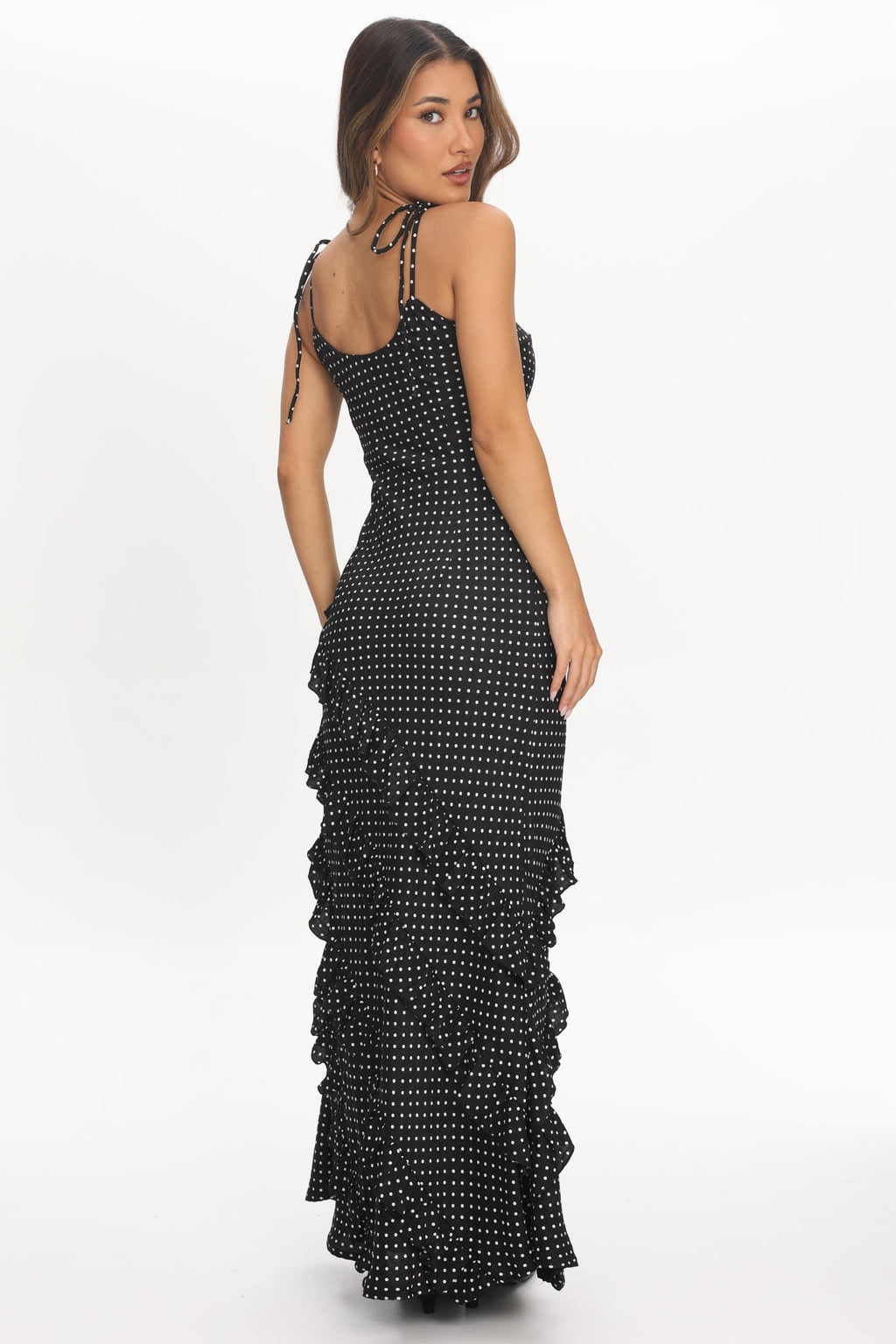 After Dark Polka Dot Maxi