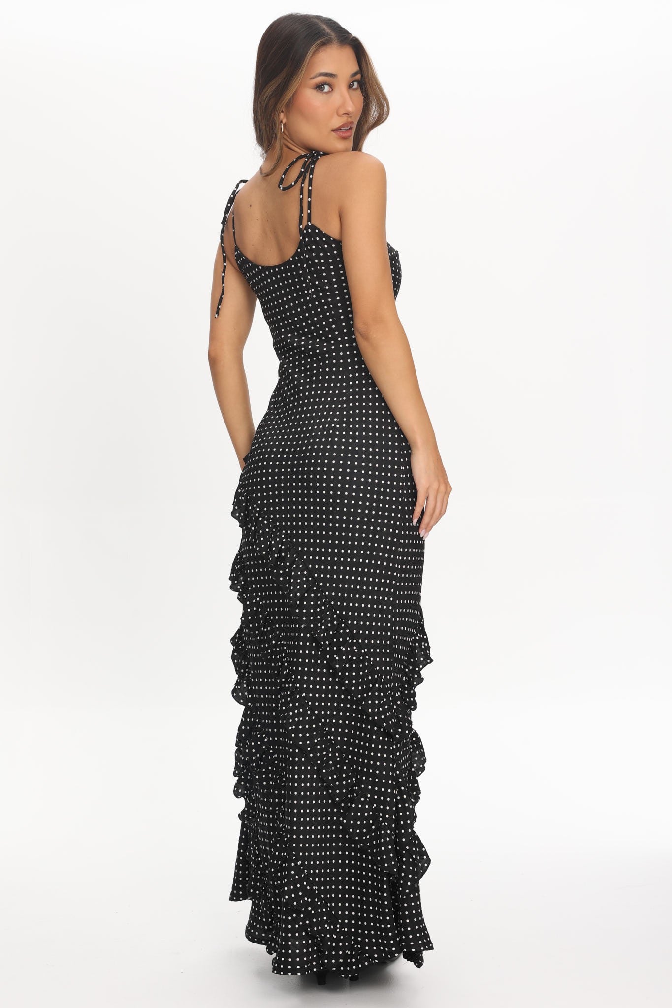 After Dark Polka Dot Maxi