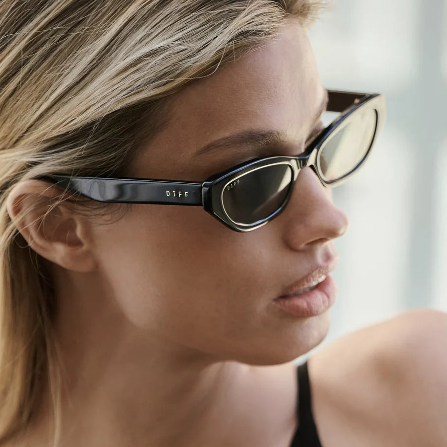 Diff Eyewear The Tribeca Sunglasses ((Acetate Cateye) Black)
