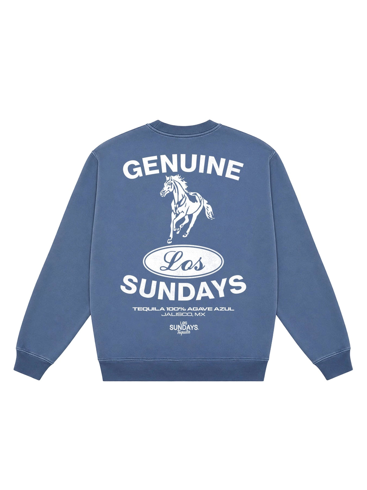 Los Sundays Tequila Genuine Crewneck - Bering Sea / White Main image