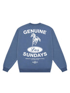 Los Sundays Tequila Genuine Crewneck - Bering Sea / White