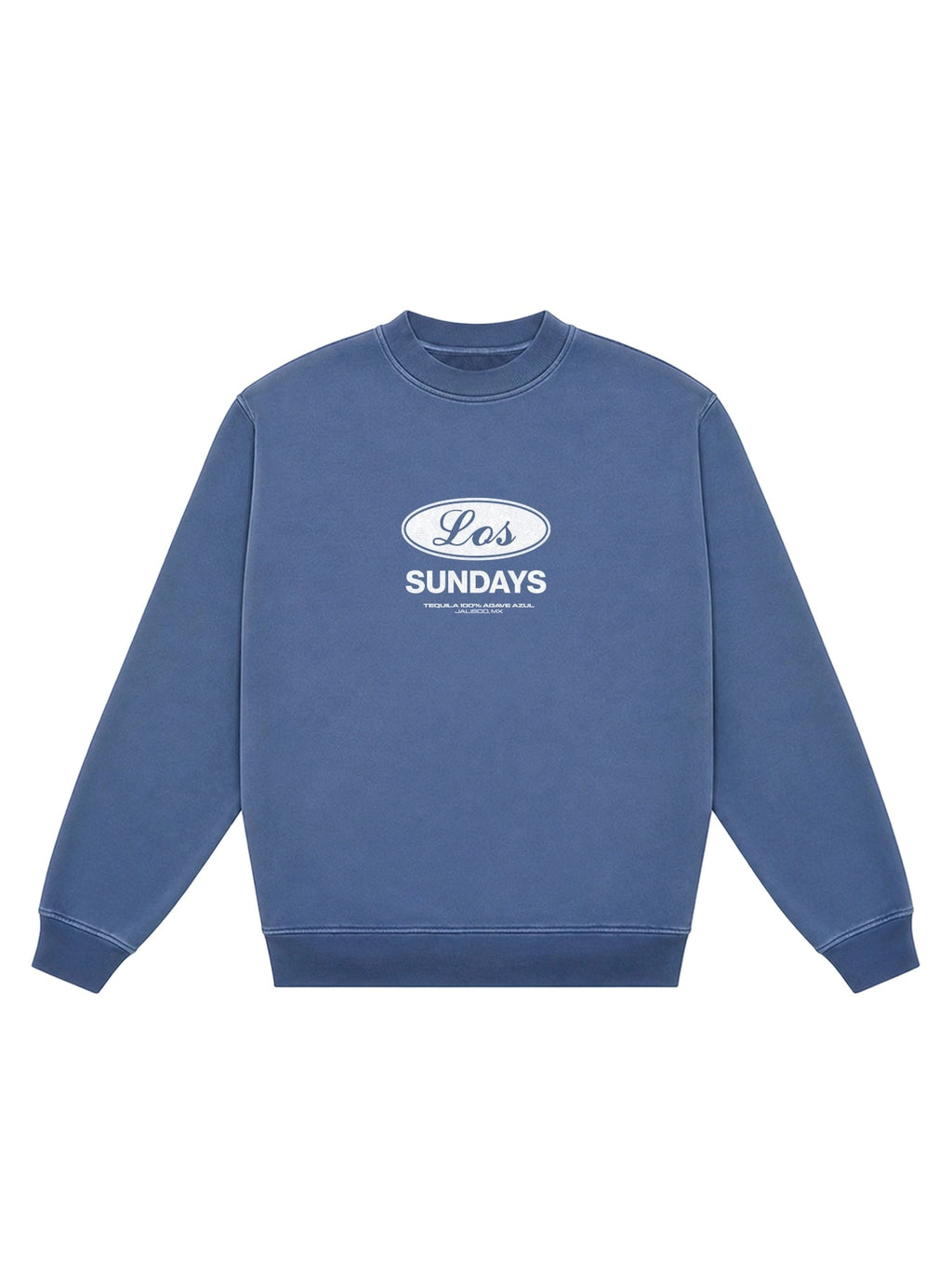 Los Sundays Tequila Genuine Crewneck - Bering Sea / White
