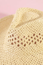 Straw Braided Summer Cowboy Hat