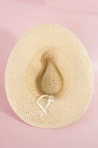 Straw Braided Summer Cowboy Hat