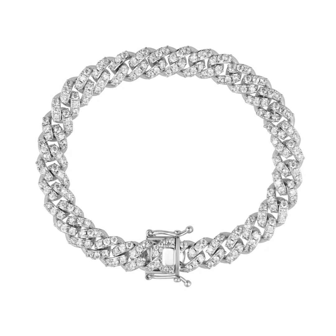 Sahira Nikki Pave Bracelet (Silver)