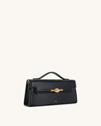 JW PEI Lena Metal Rope Knot Top Handle Bag (Black)