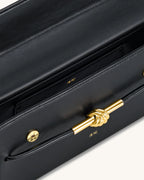 JW PEI Lena Metal Rope Knot Top Handle Bag (Black)
