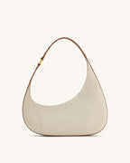 JW PEI Harlee Shoulder Bag (Brown Canvas)