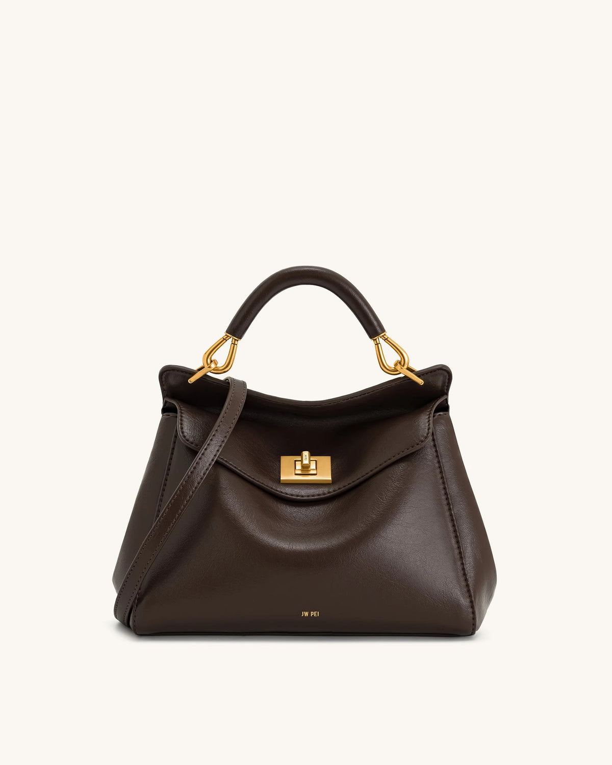 JW PEI Lucia Classic Top Handbag (Dark Brown)