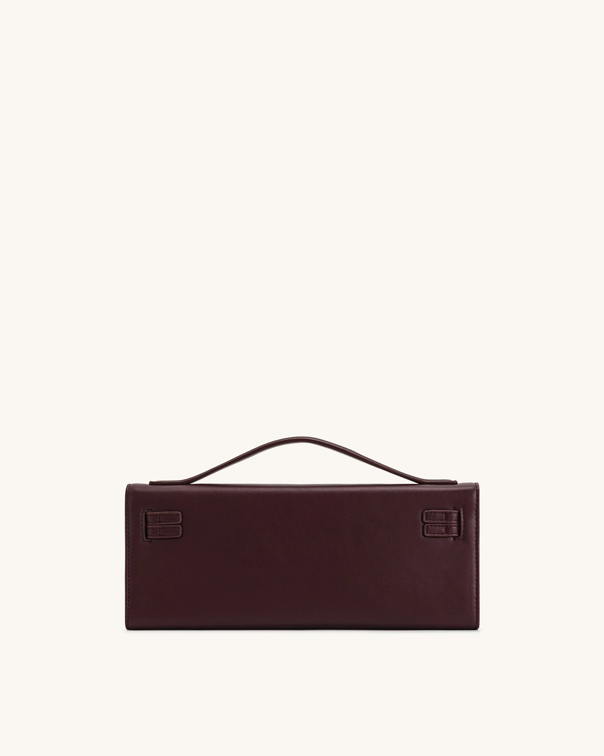 JW Pei Bria Structured Top Handle Bag (Deep Burgandy)