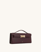 JW Pei Bria Structured Top Handle Bag (Deep Burgandy)
