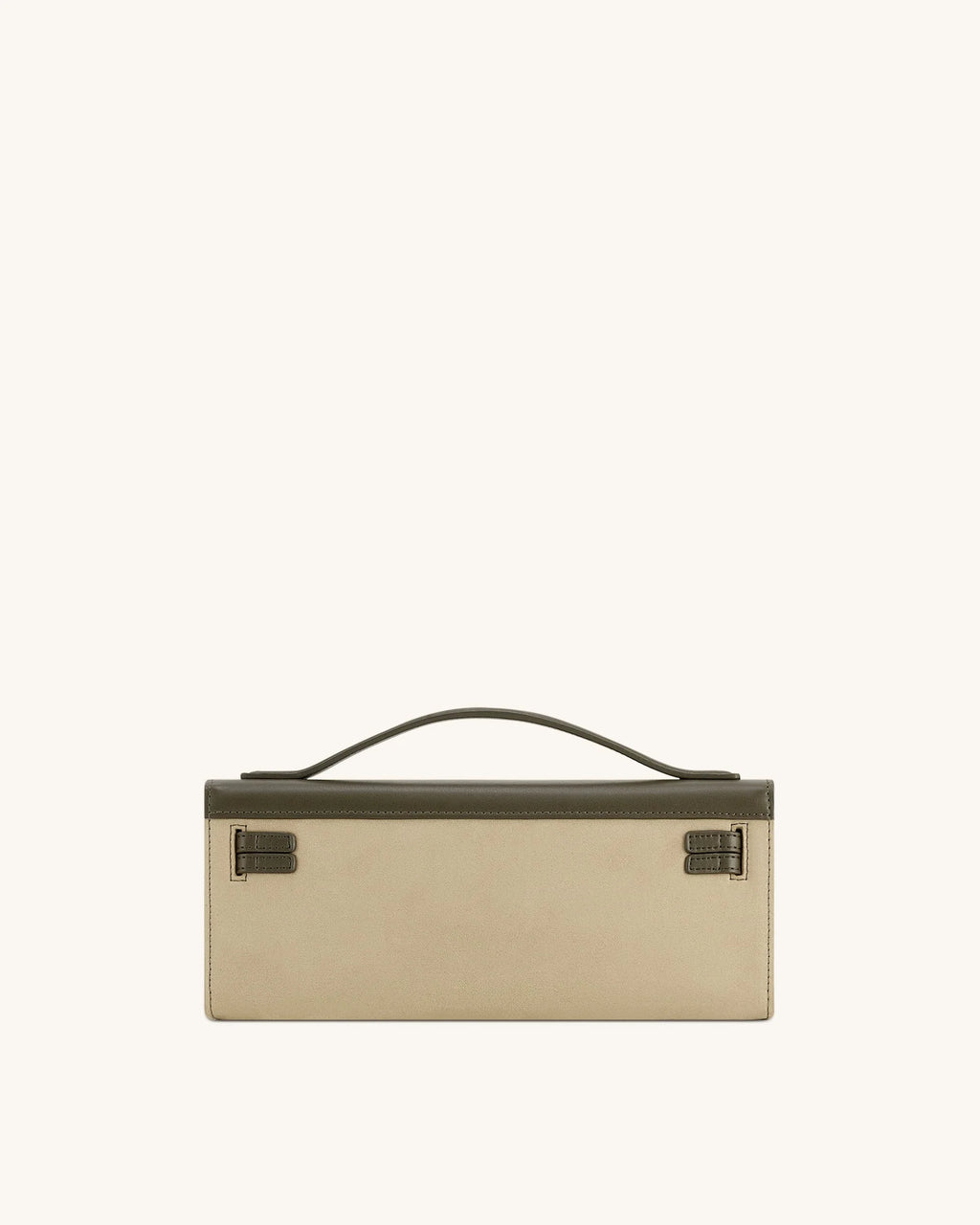 JW PEI Bria Faux Suede Structured Top Handle Bag (Dark Olive)