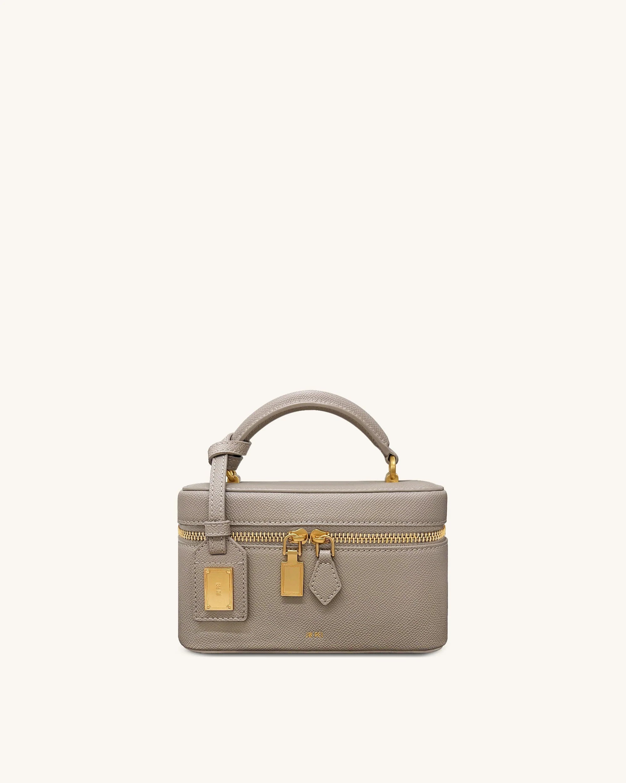 JW PEI Cleo Box Shape Top Handle Bag - Taupe