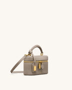 JW PEI Cleo Box Shape Top Handle Bag - Taupe