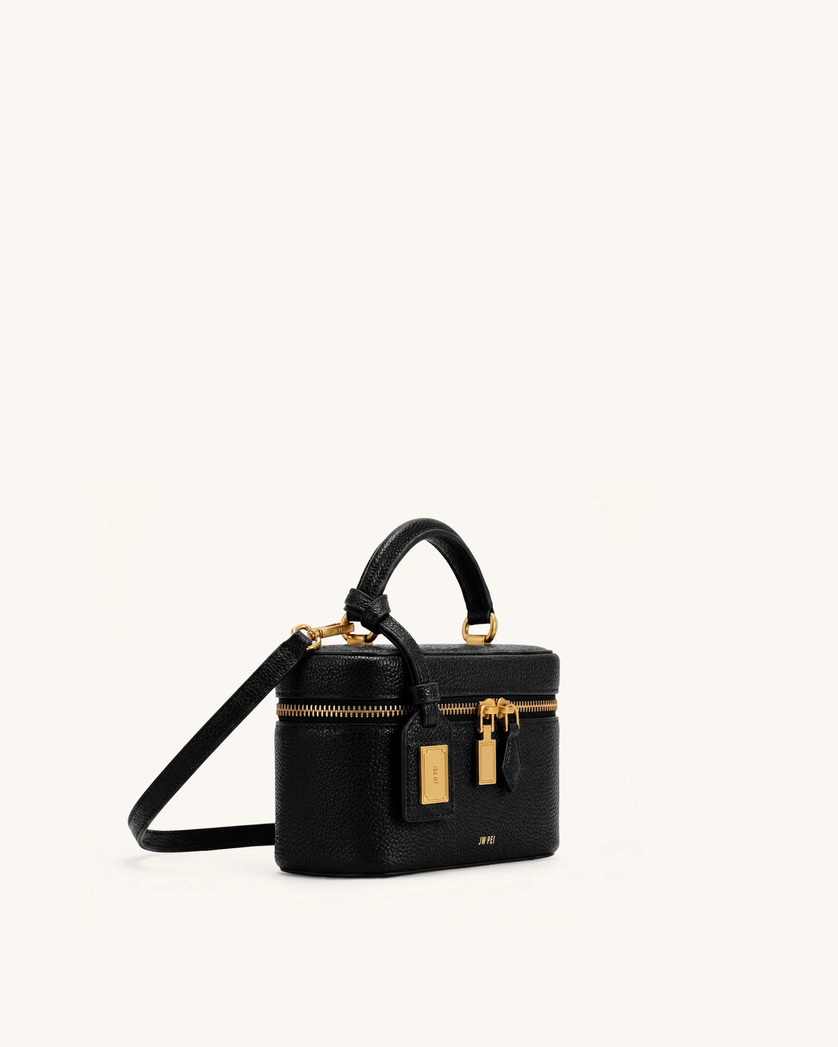 JW PEI Cleo Box Shape Top Handle Bag (Ink Black)