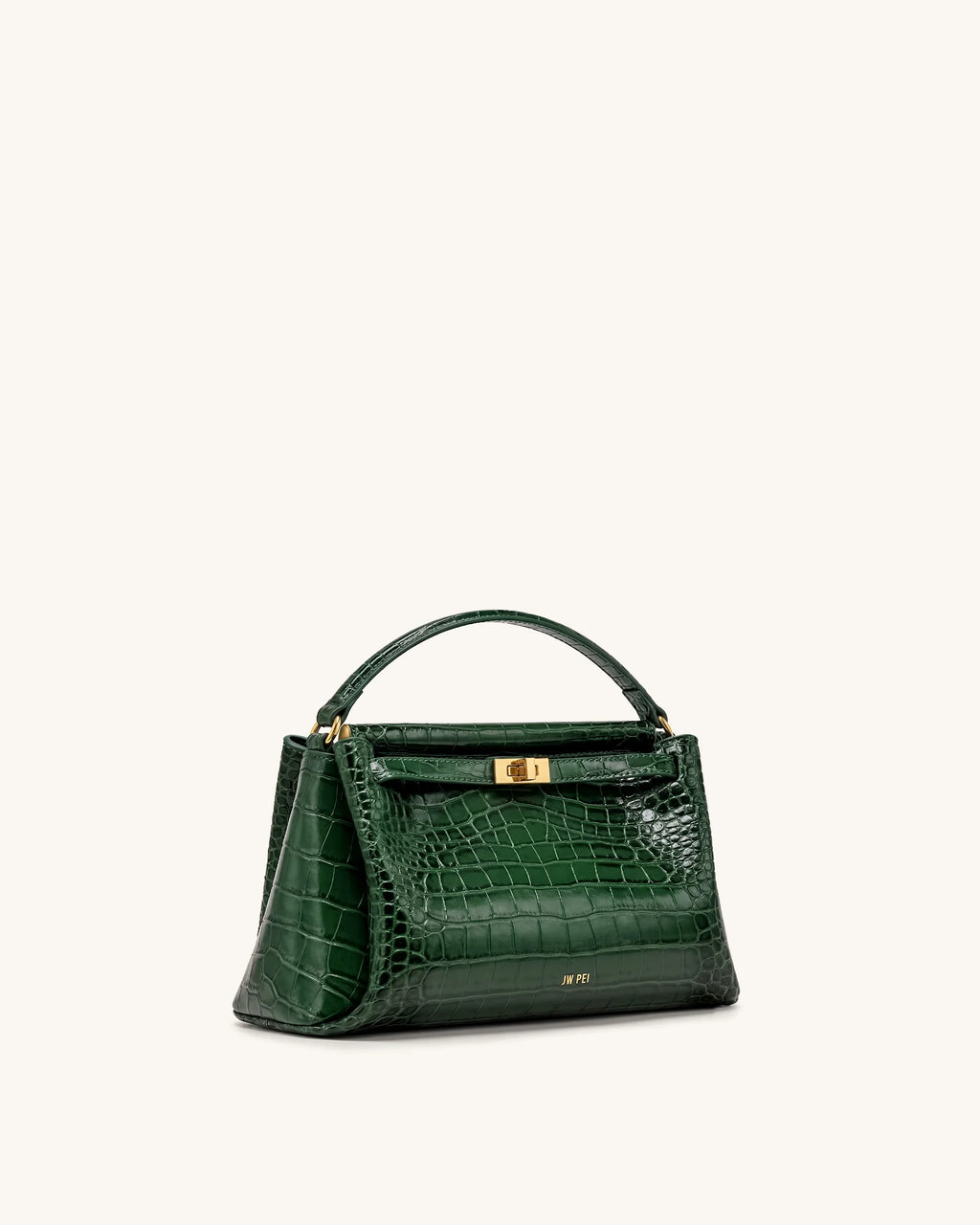 JW PEI Carmen Top Handle Bag (Forest Green Croc)