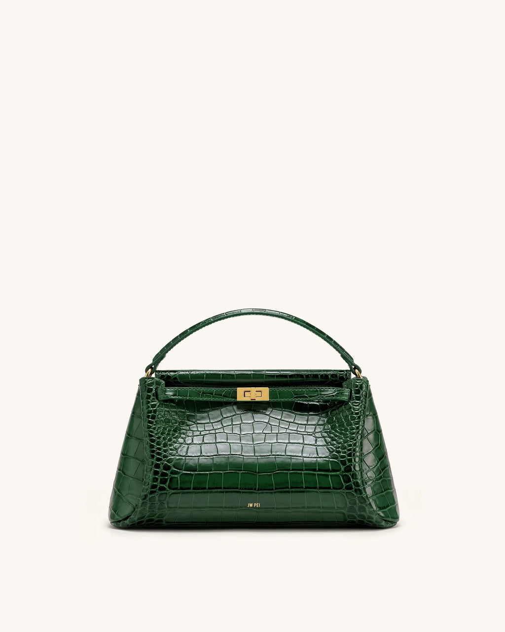 JW PEI Carmen Top Handle Bag (Forest Green Croc)
