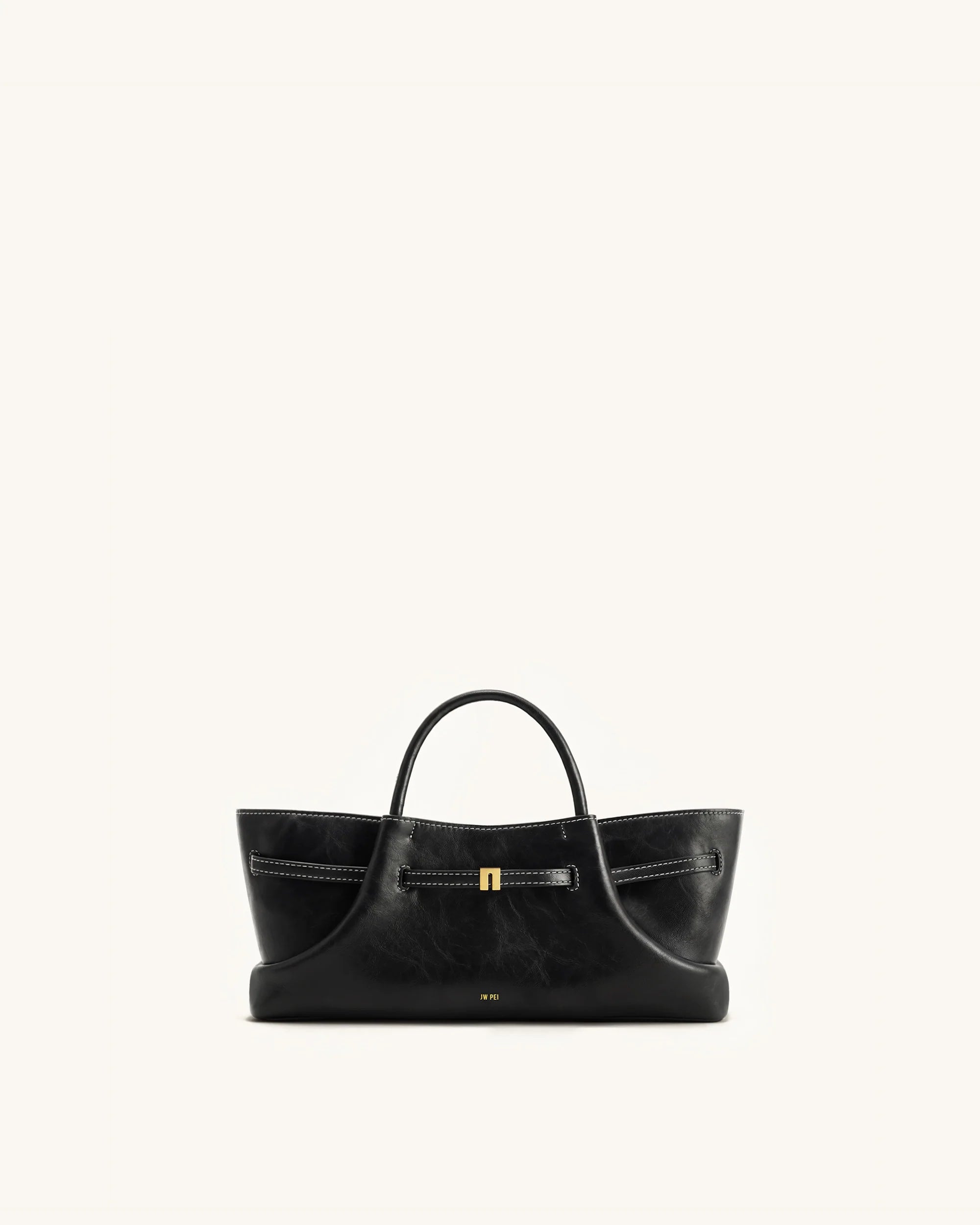 JW PEI Maeve Dachshund Metal Charm Tote Bag (Black)